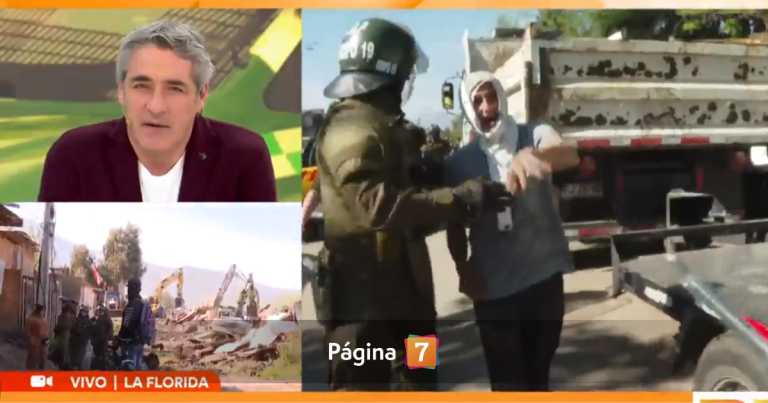 Sujeto atacó con clavos a camarógrafo de Tu Día en desalojo a toma Dignidad: 