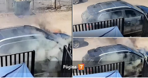 Auto se incendia en Rengo: había aprobado revisión técnica minutos antes