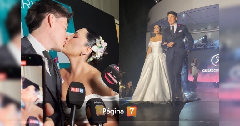 Dani Aránguiz y Cuco Cerda se vistieron de novios por noble causa: sinceraron sus planes de pareja