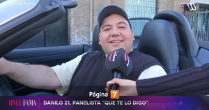 La noche de este viernes, en un nuevo capítulo de Only fama, llamó la atención la aparición de Danilo 21 a bordo de un auto descapotable.