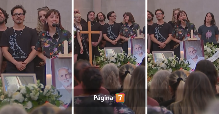 Emotivo momento: actores cantaron 'La pérgola de las flores' durante velorio de Héctor Noguera
