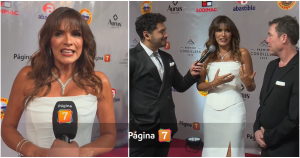 Ivette Vergara con Álvaro Escobar en Premios Cordillera