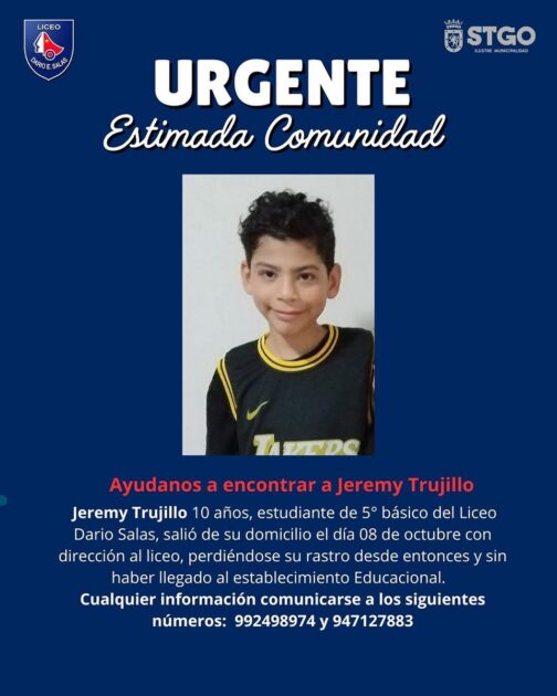 Dramática búsqueda de Jeremy Trujillo: ¿qué se sabe sobre el niño desaparecido en Estación Central?