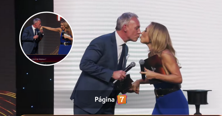 El 'piquito' entre Karen Doggenweiler y Martín Cárcamo que dio inicio a los Premios Cordillera