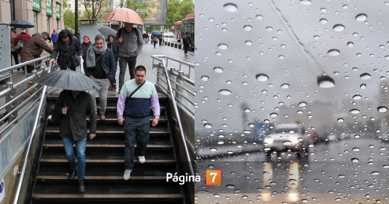 A no guardar el paraguas: anuncian precipitaciones para este fin de semana en Santiago