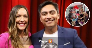 Sergio Freire y Maly Jorquiera festejaron los 8 años de su hijo