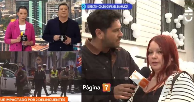 Dramático testimonio de una madre cuya hija viajaba en furgón impactado por delincuentes en Recoleta