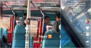 Conductor de micro en Concepción increpó a estudiante