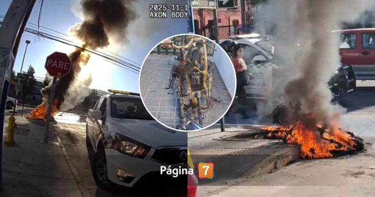 Mujer incendió su moto para evitar fiscalización en Independencia: no tenía documentos al día