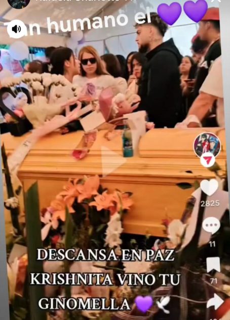 Reconocido cantante llegó al velorio de Krishna Aguilera y emocionó a su familia con emotivo gesto