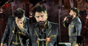 Captan a Alejandro Fernández errático durante show: hijo lo defendió y argumentó problema de salud