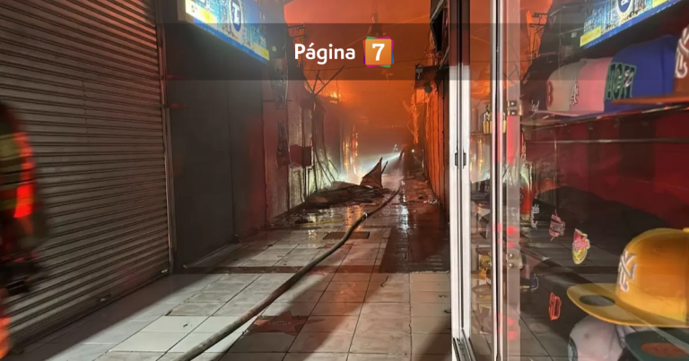 Incendio destruye al menos 12 locales en el Persa Biobío