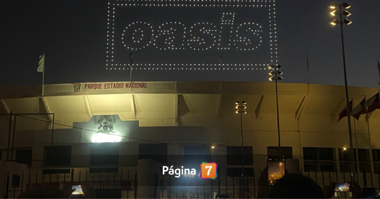 Espectacular show de drones de Oasis sobre el Estadio Nacional: así se vivió