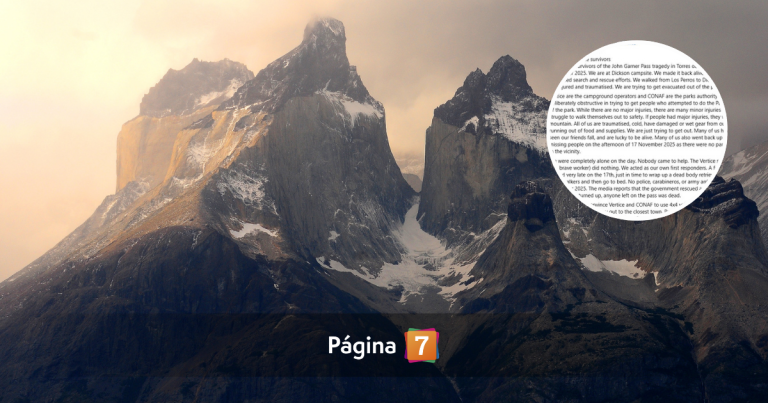 Dramático relato de sobrevivientes de tragedia en Torres del Paine: 