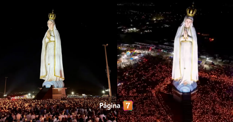 Inauguran colosal estatua de Virgen de 54 metros de alto en Brasil: superó al Cristo Redentor