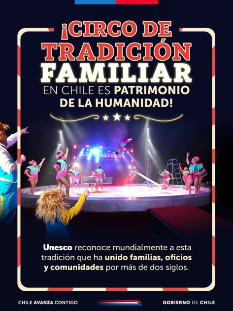 La Unesco reconoce a Chile su circo de tradición familiar como patrimonio inmaterial