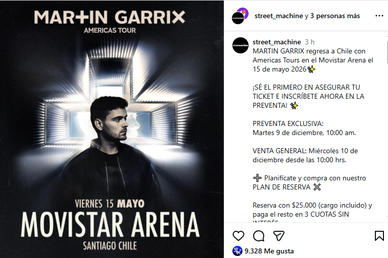 ¡Confirmado! Martin Garrix vuelve al Movistar Arena: fechas, preventa y detalles del show aquí