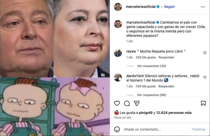 Instagram de Marcelo Ríos