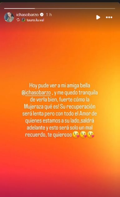 Actualizan estado de salud de Icha Sobarzo