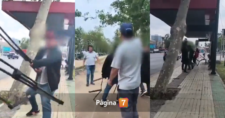Equipo de Canal 13 afectado tras agresión en pleno centro de Santiago: hasta les robaron un celular