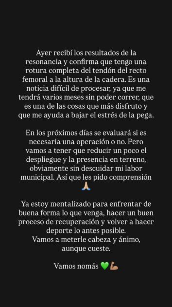 Alcalde Tomás Vodanovic enfrenta delicado diagnóstico médico: "Una noticia difícil de procesar"