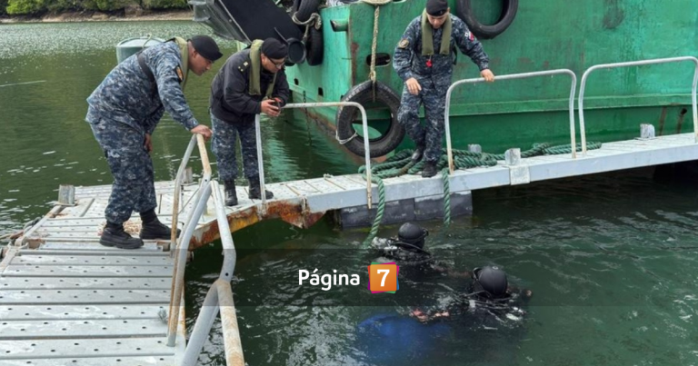 Tripulante sigue desaparecido tras hundimiento de barcaza en Aysén: operación de emergencia en curso