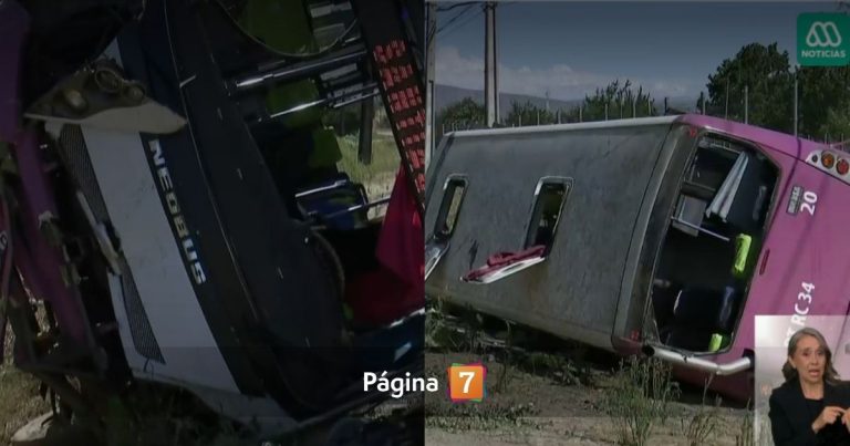 Ruta 68: detienen a chofer que se fugó en bicicleta tras volcamiento de bus que dejó 25 lesionados