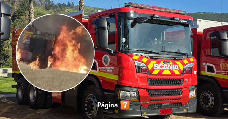 Apedrean y dañan carro de Bomberos mientras combatía incendios en Maule: Fiscalía investiga ataque