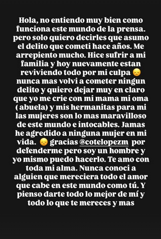 Coté López pololo salió a defenderse 