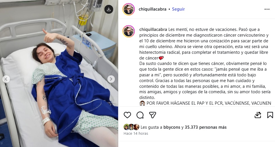 Cynthia Gallardo, integrante de El Sentido del Humor, fue diagnosticada con cáncer