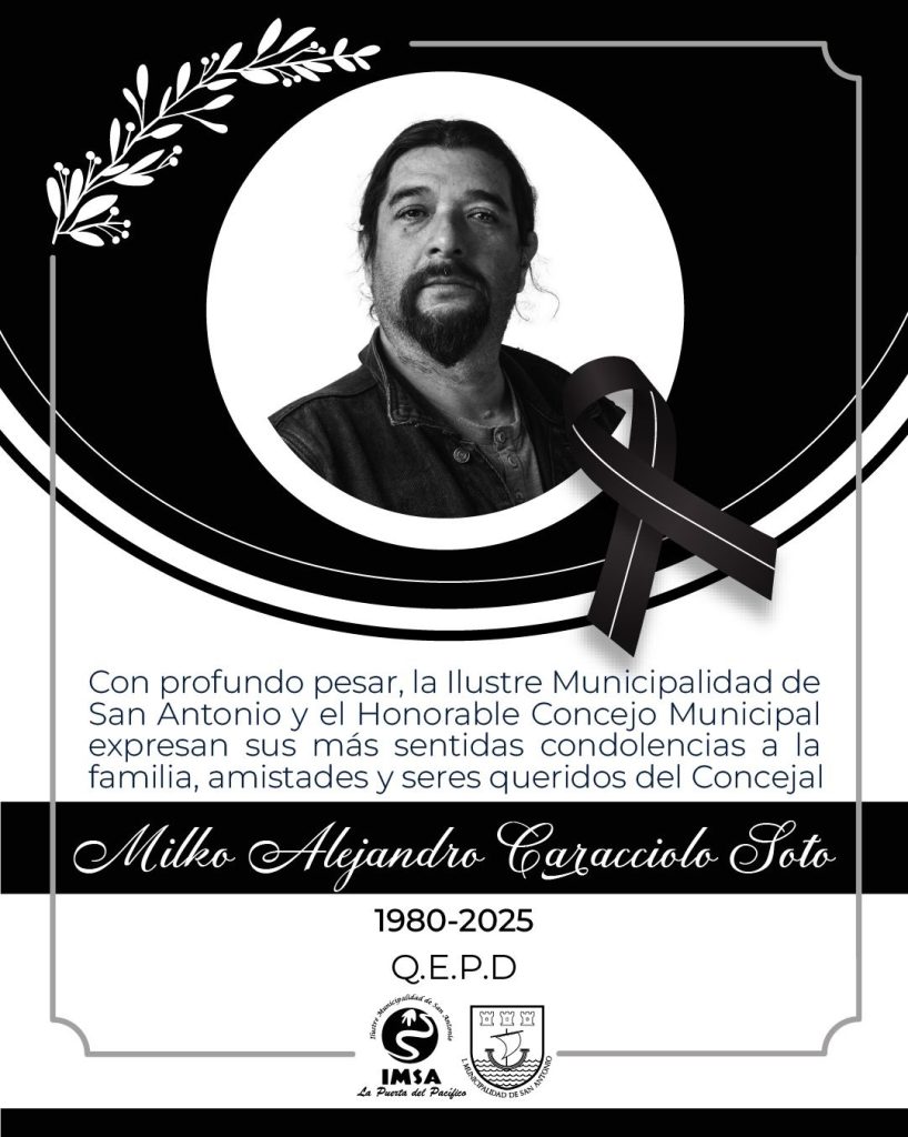 Fallece Milko Caracciolo, concejal en ejercicio de San Antonio 