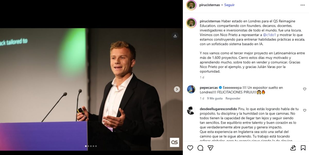 Pedro Cisternas, hijo de Diana Bolocco