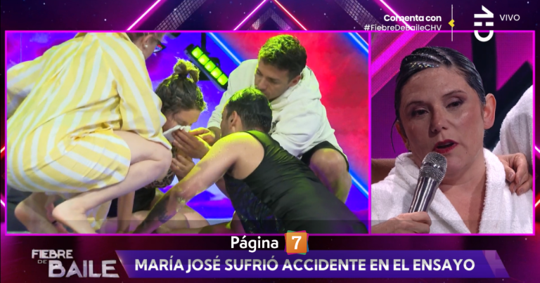 María José Quiroz se presentó en 'Fiebre de baile' pese a sufrir delicado accidente durante ensayo