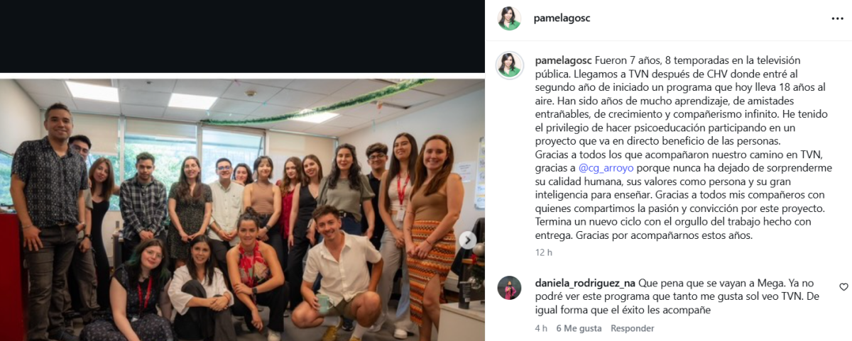 Pamela Lagos y su reflexión ante final de Carmen Gloria a tu servicio