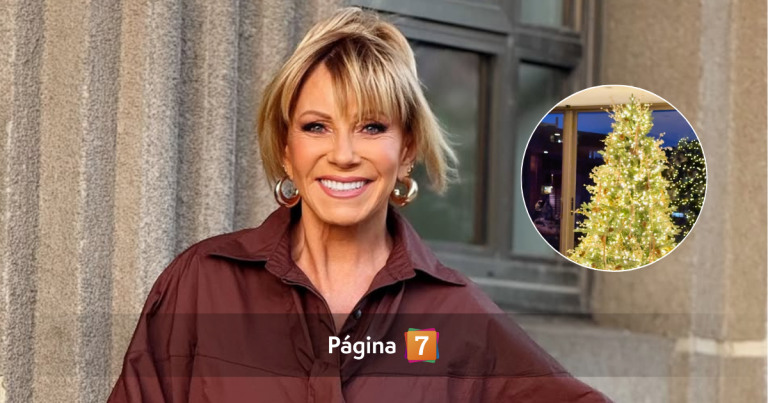 Raquel Argandoña mostró su clásica decoración de Navidad: optó por elegantes colores