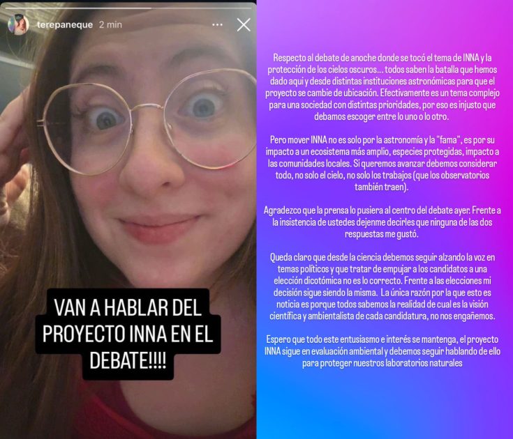 Usuarios de X estallan contra Tere Paneque tras debate Anatel: astrónoma responde con fuerte mensaje