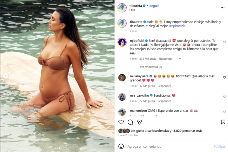 Tita Ureta embarazada