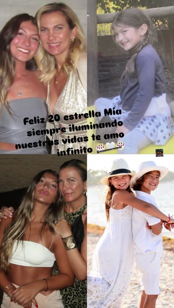 María Alberó celebró a su hija