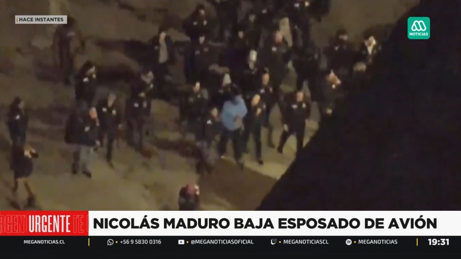 Esposado y con grilletes: Nicolás Maduro llega a Estados Unidos para ser juzgado tras su captura