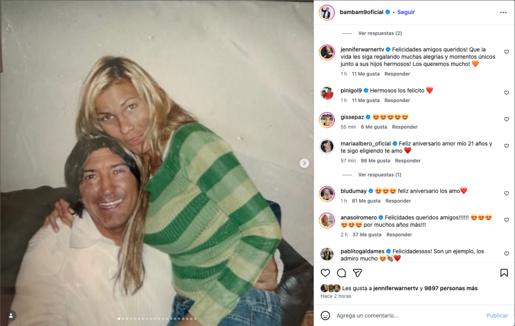 Iván Zamorano y María Alberó