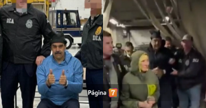 Con chalas y cojeando las primeras imágenes de Nicolás Maduro y su esposa detenidos en EEUU