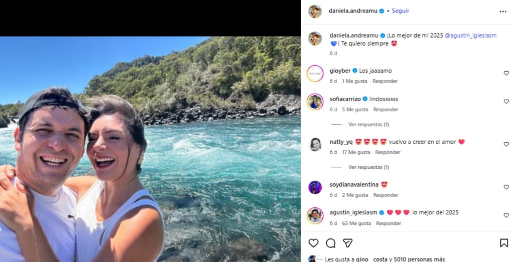 Las vacaciones de Daniela Muñoz con alcalde en el sur