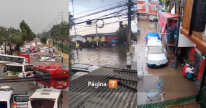 Registran preocupante situación en Maipú por lluvias calles y casas inundadas