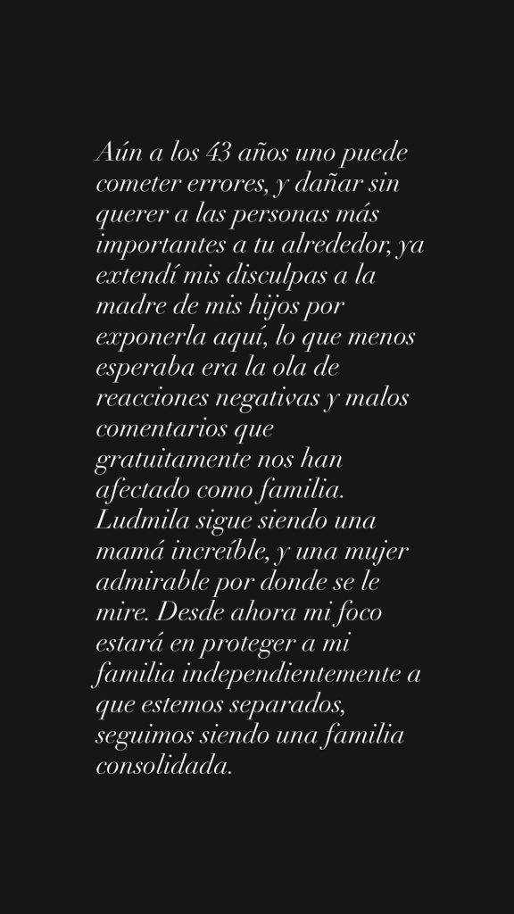 Disculpas de Álvaro Ballero