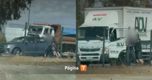 Testigo grabó violento robo y secuestro en Pudahuel fueron captados en plena autopista