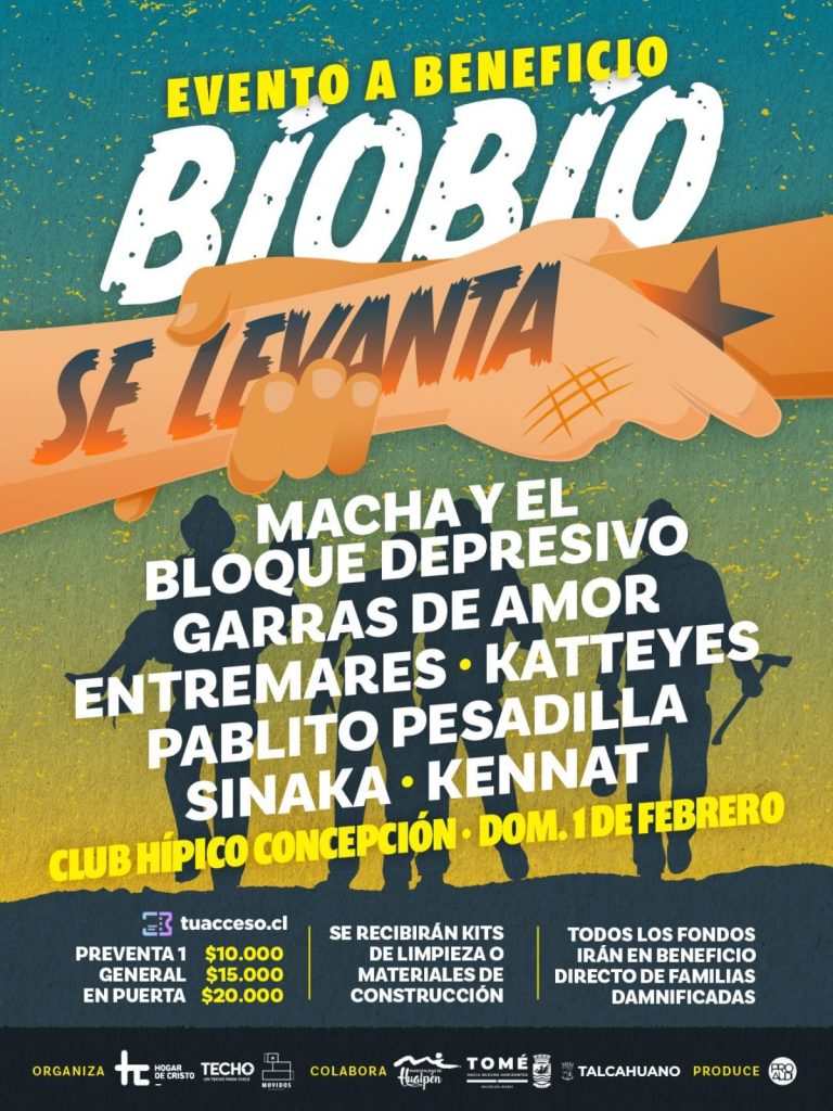 "Biobío se Levanta": los artistas que se presentarán en iniciativa para ayudar a daminificados 