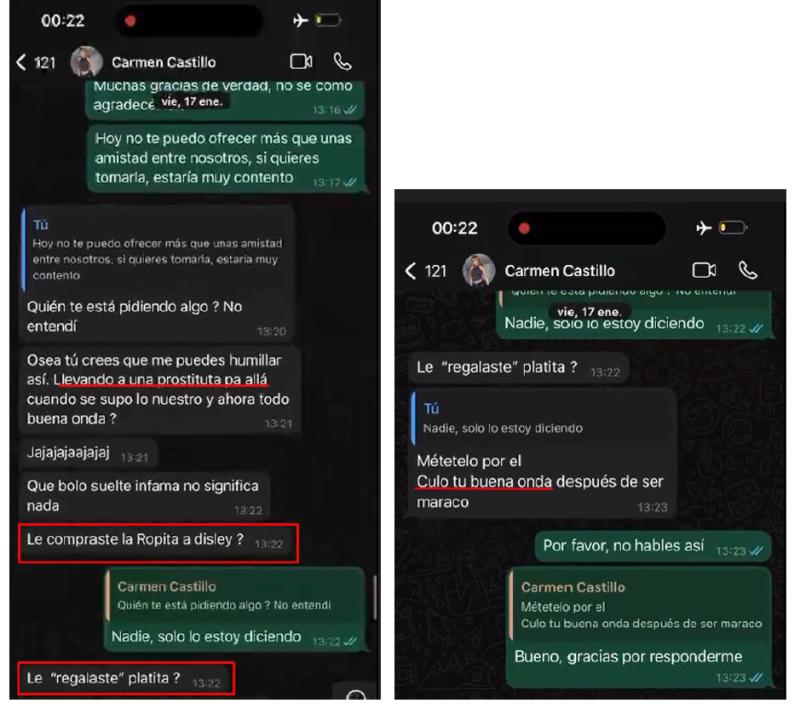 Demanda de Carmen Tuitera contra Guillermo Maripán 