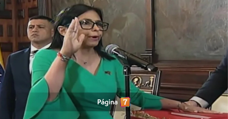 Delcy Rodríguez jura como presidenta de Venezuela: 