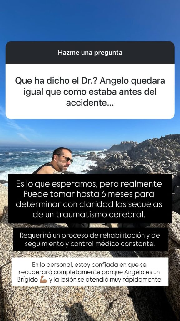 Esposa de Angelo Pierattini actualizó su estado de salud