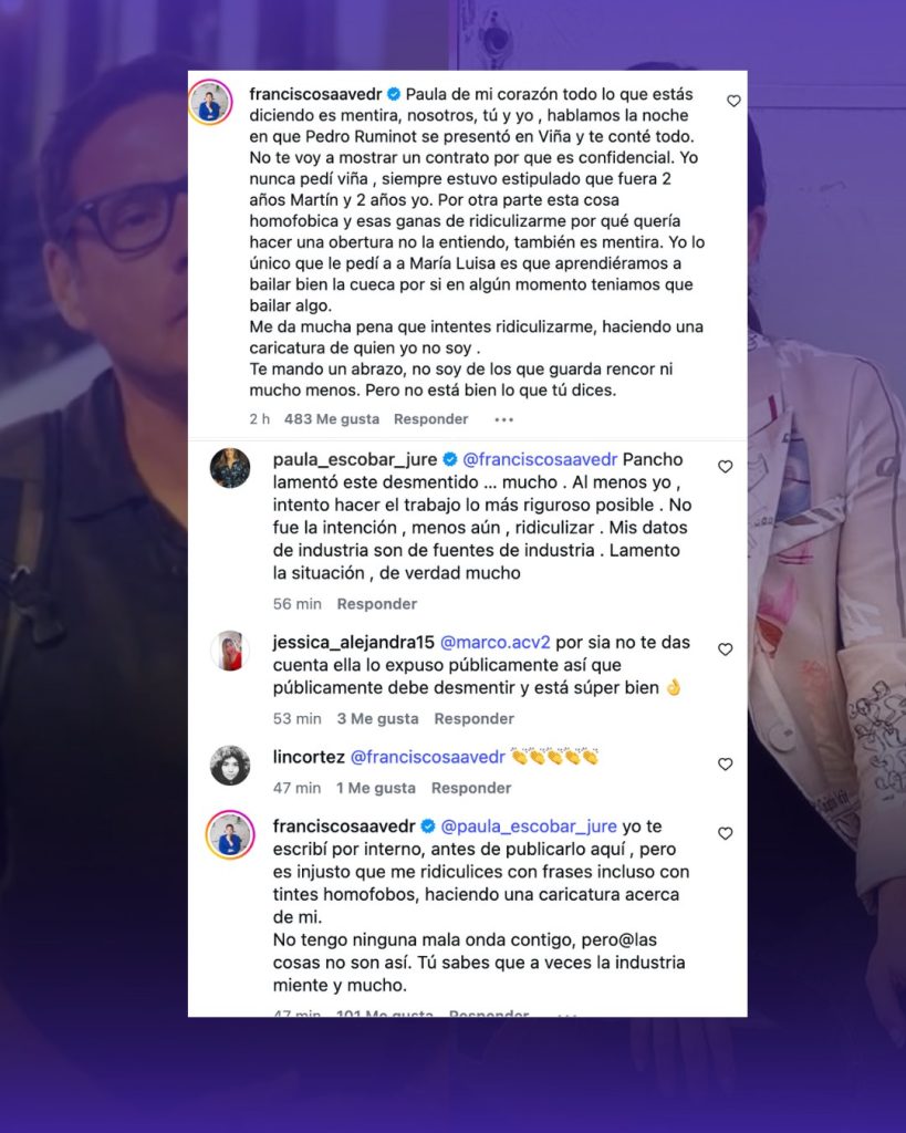 Discusión de Paula Escobar y Pancho Saavedra